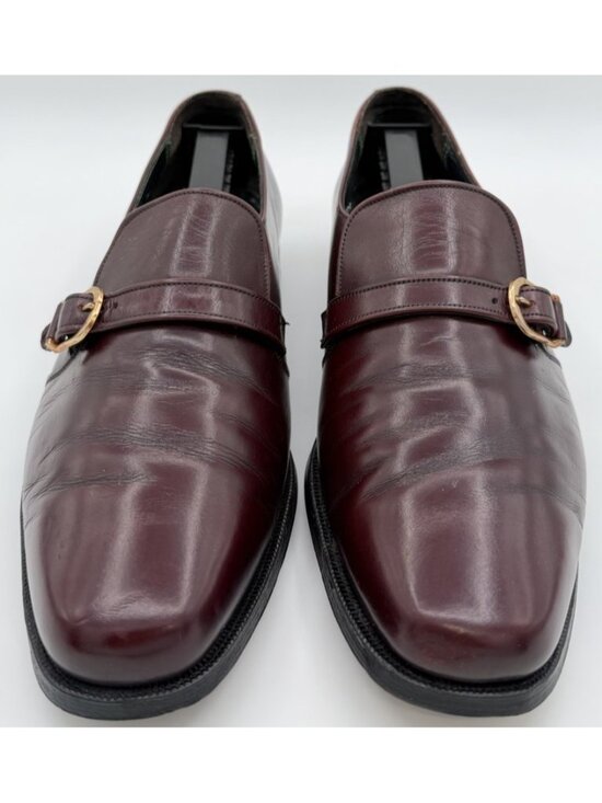 Florsheim Imperial Monk Strap Dress Shoes Burgundy Oxblood Leather Men’s 8.5 D main image 9